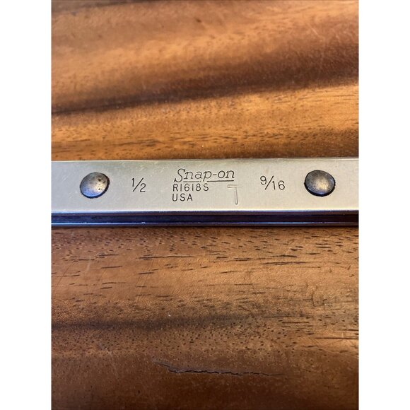 Snap-On R1618S 1/2" & 9/16" Ratcheting Box End Wrench 6-Point - Picture 3 of 10